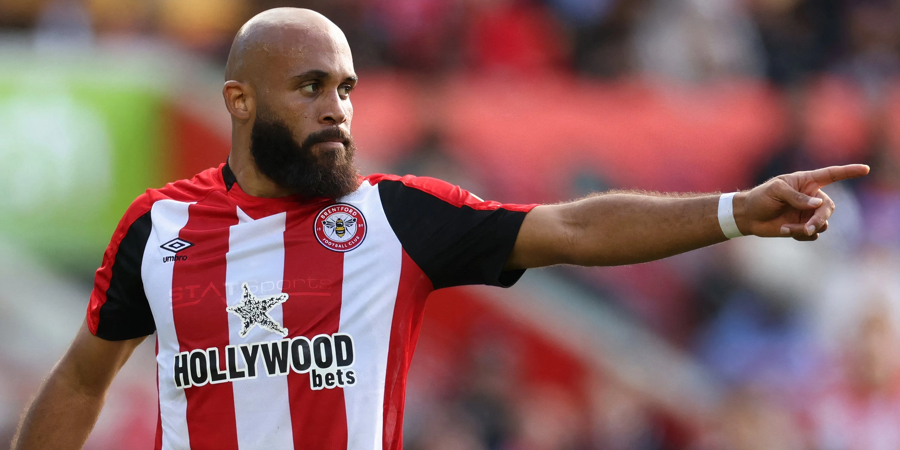 Bryan Mbeumo thi đấu năng nổ trong màu áo Brentford tại Premier League