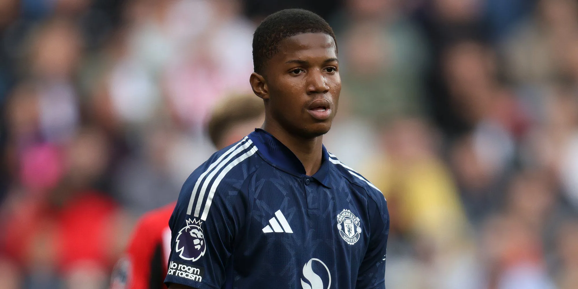 Chido Obi trong màu áo Manchester United đối đầu Brentford