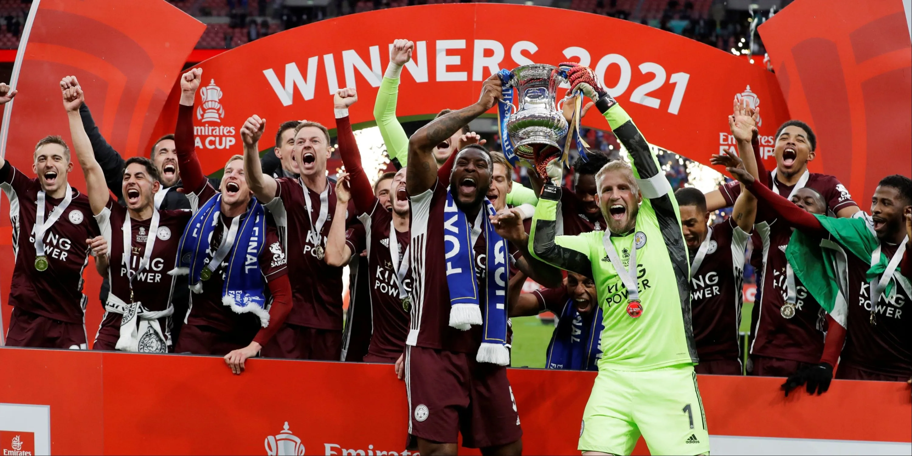 Đội hình Leicester City nâng cao chức vô địch FA Cup năm 2021