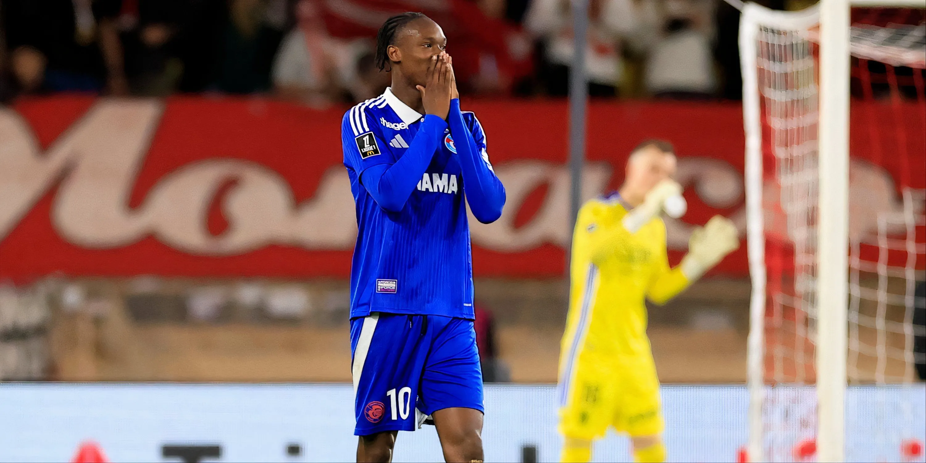Emmanuel Emegha, tiền đạo Strasbourg, mục tiêu tiềm năng của Chelsea trên thị trường chuyển nhượng.