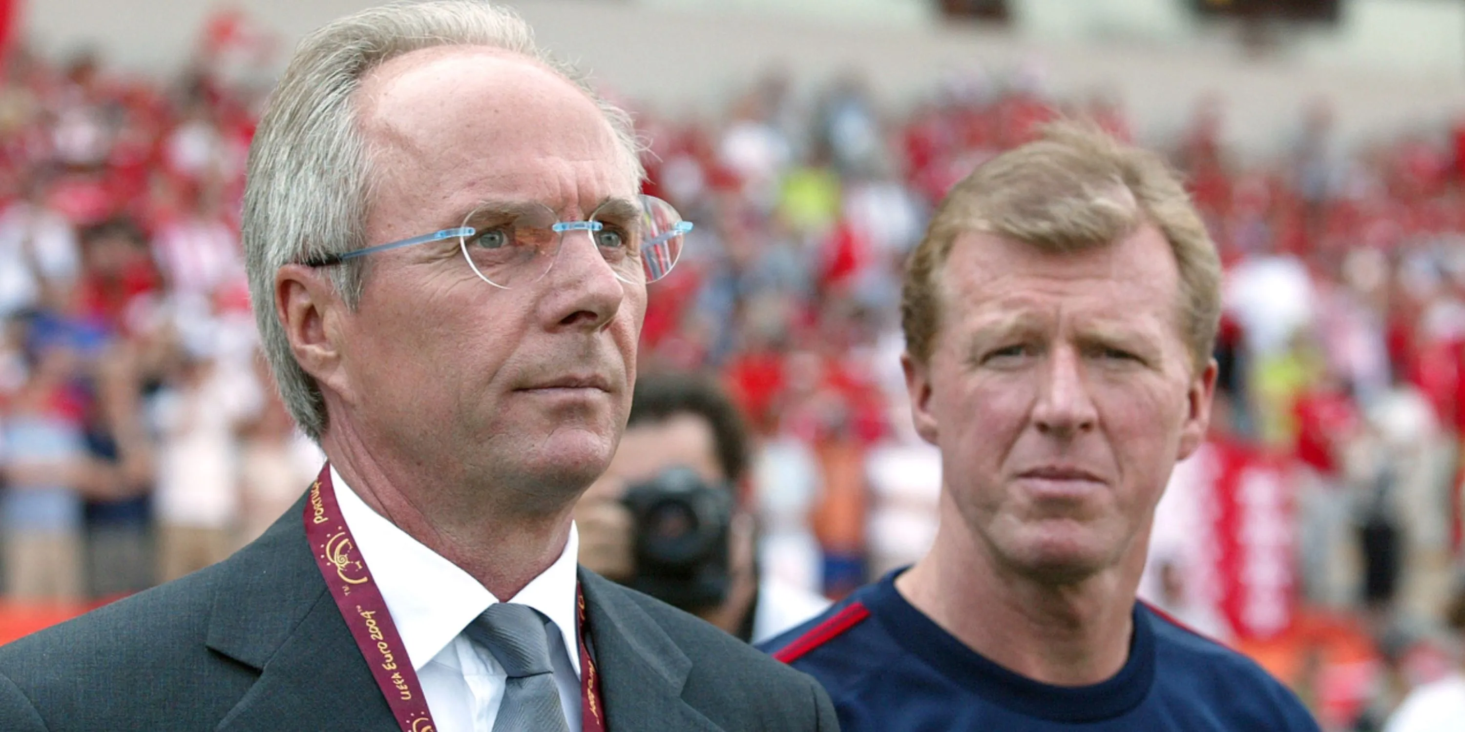 Sven Goran-Eriksson và trợ lý Steve McClaren thời dẫn dắt tuyển Anh