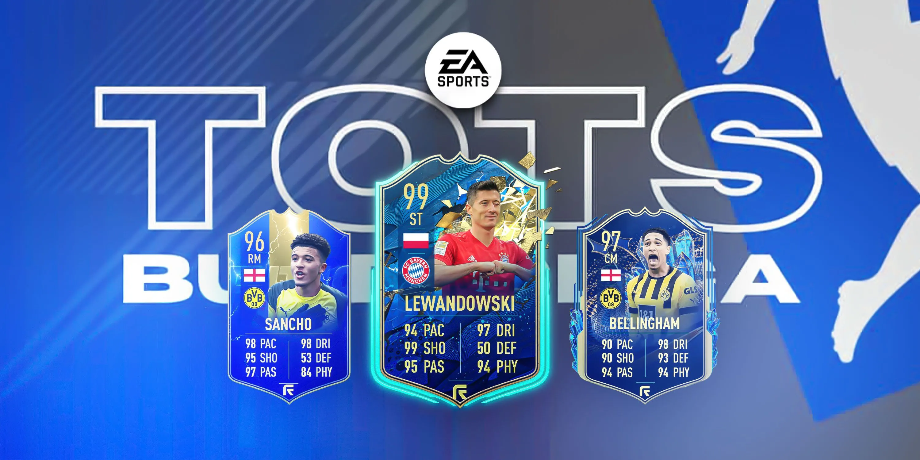 Thẻ TOTS Bundesliga của Bellingham, Reus và Lewandowski trong EAFC