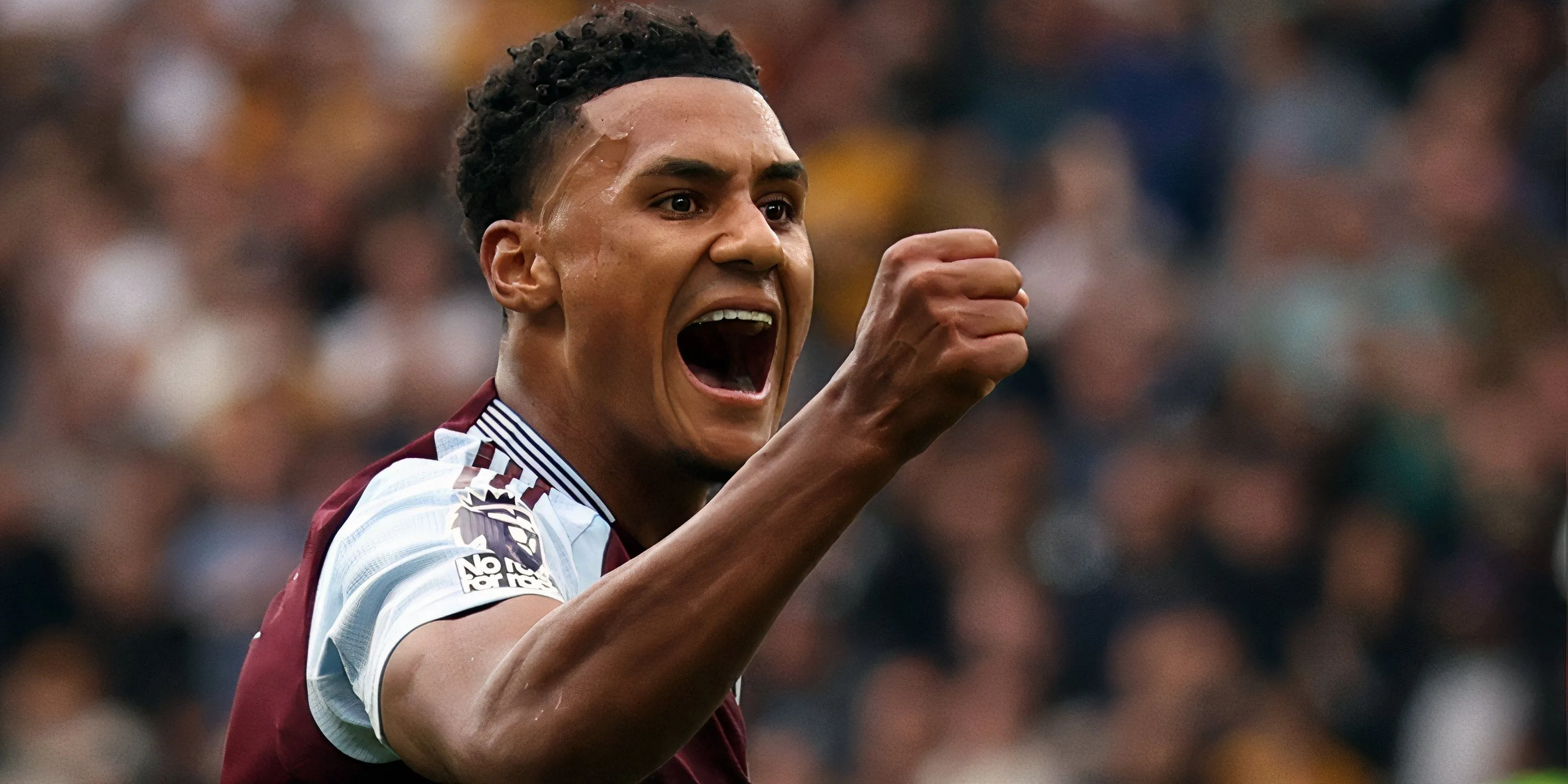 Tiền đạo Ollie Watkins của Aston Villa ăn mừng bàn thắng, mục tiêu chuyển nhượng ưu tiên của HLV Ruben Amorim tại Manchester United