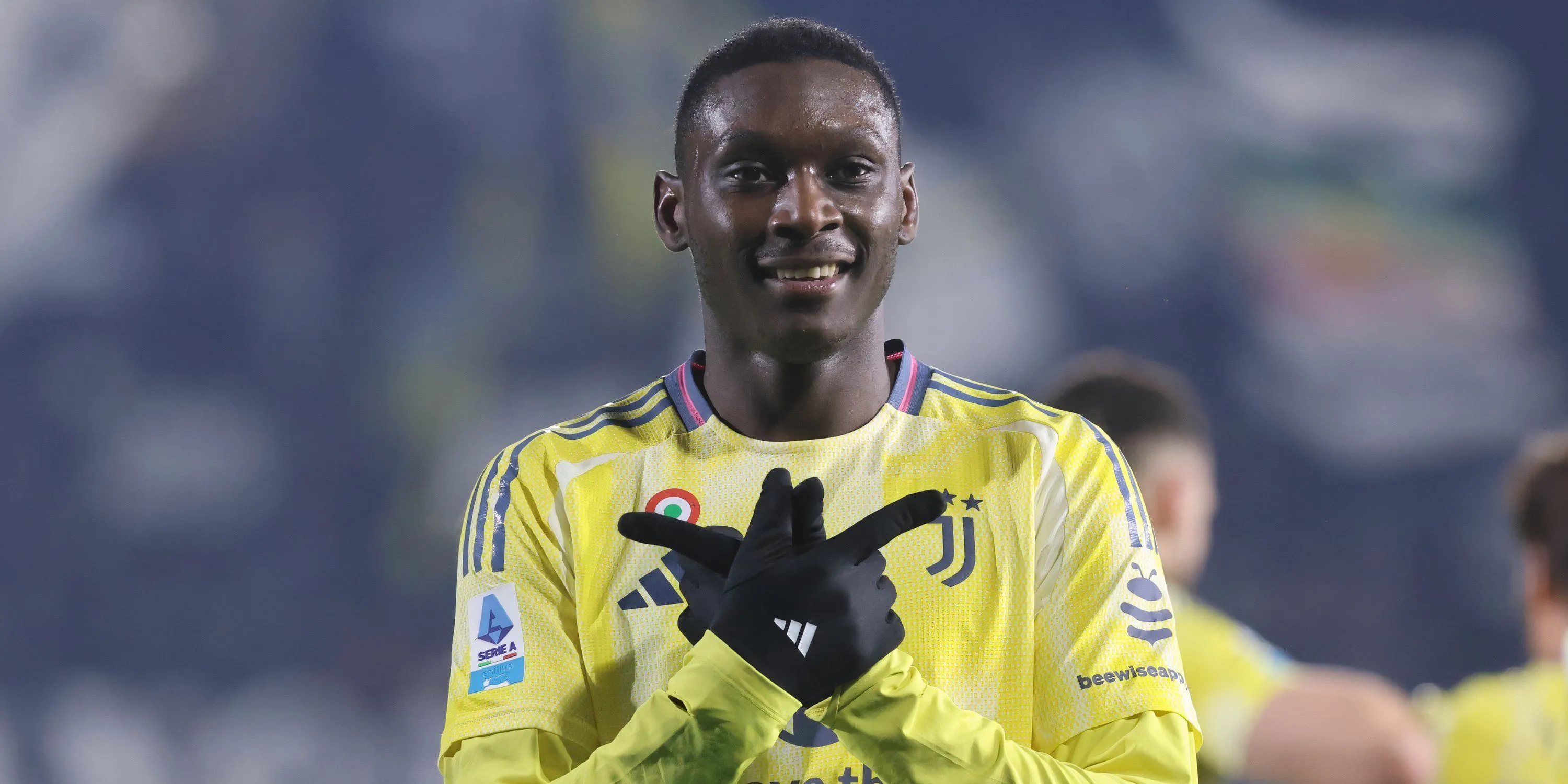 Tiền đạo Randal Kolo Muani ăn mừng bàn thắng cho Juventus